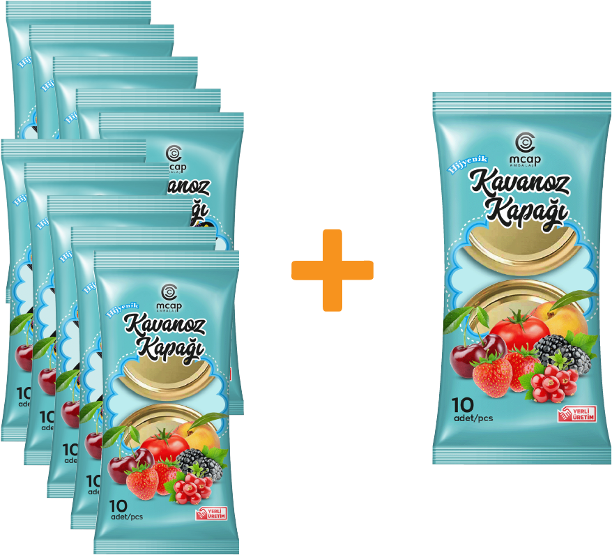 Canned Jar Twist Off - 10+1 Package - 110 Pieces (Standard Length - 82 mm) Gold