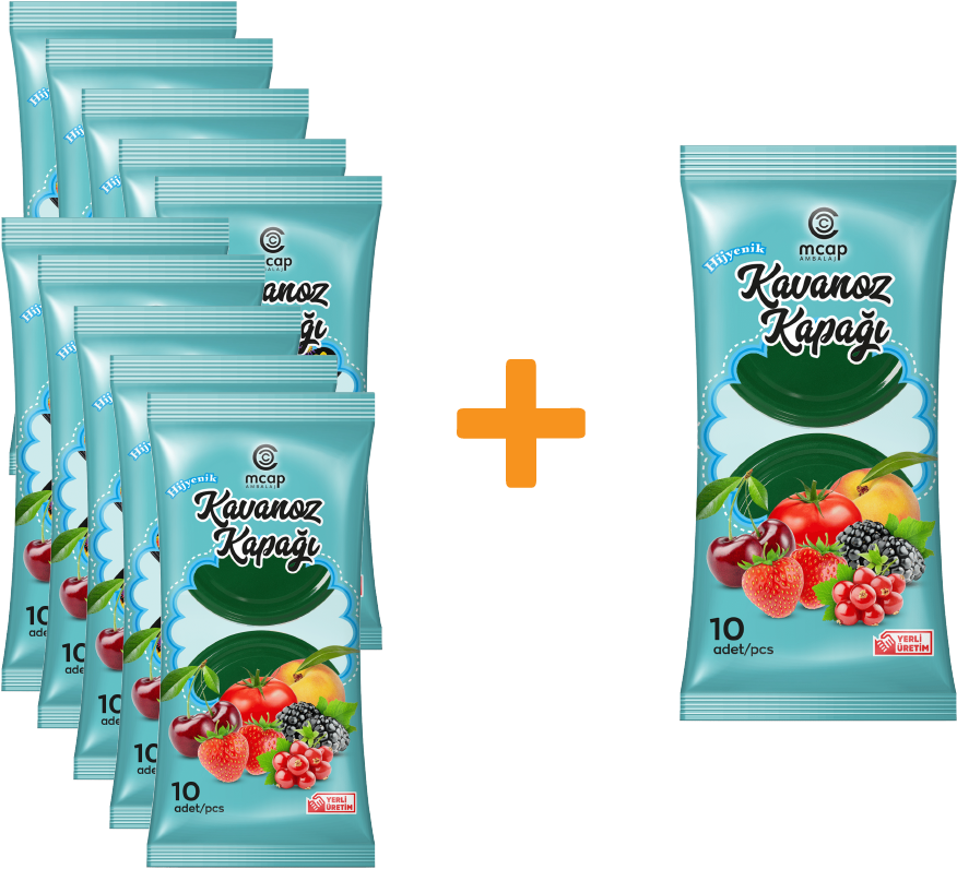 Canned Jar Twist Off - 10+1 Package - 110 Pieces (Standard Length - 82 mm) Green