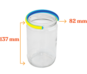Cam Kavanoz - 6 Adet (660 ml)