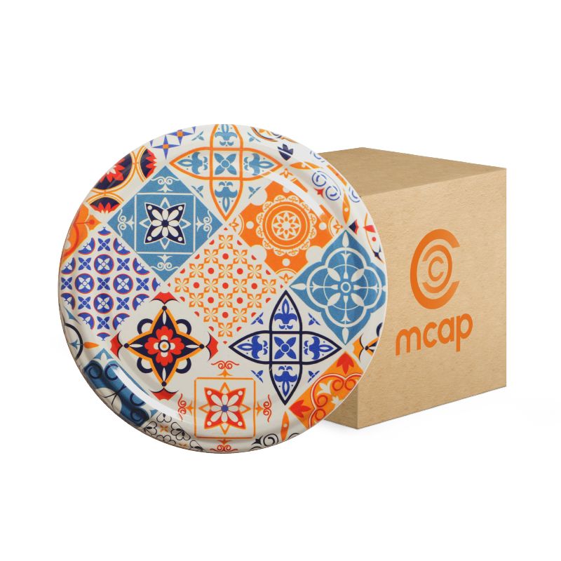 Kolili Desenli Kavanoz Kapağı - 1100 Adet (66mm) Desen 1