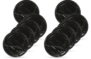Desenli Konserve Kavanoz Kapağı - 5 Paket - 50 Adet (Standart Boy - 82 mm) - Mermer Desenli