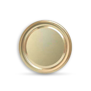 Konserve Kavanoz Kapağı - 5 Paket - 50 Adet (Standart Boy - 82 mm) - Gold