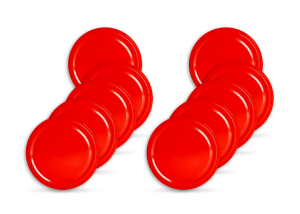 Canister Lid - 10 Pieces (Standard Length - 82 mm) - Red