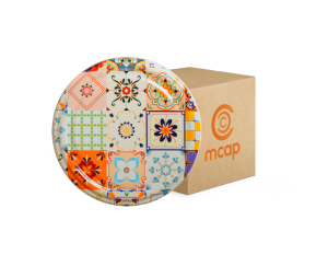 Toptan Kolili Çini 2 Desenli Kavanoz Kapak Çeşitleri  - 1100 Adet (66mm)
