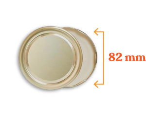 Toptan Kolili  Gold Renk Kavanoz Kapak Çeşitleri  - 650 Adet (82mm)