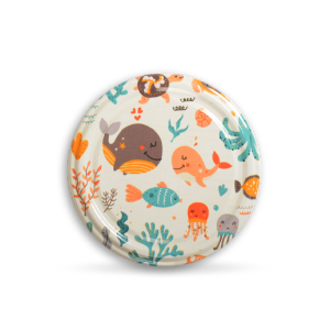 Box Patterned Jar Lid - 650 Pieces (82mm) - Underwater Pattern